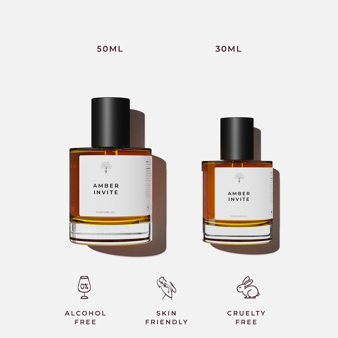 Amber Invite inspired by TF Amber Intrigue | Long Lasting Perfume Oil for Women – 50ml with Bonus 30ml (Pack of 2)