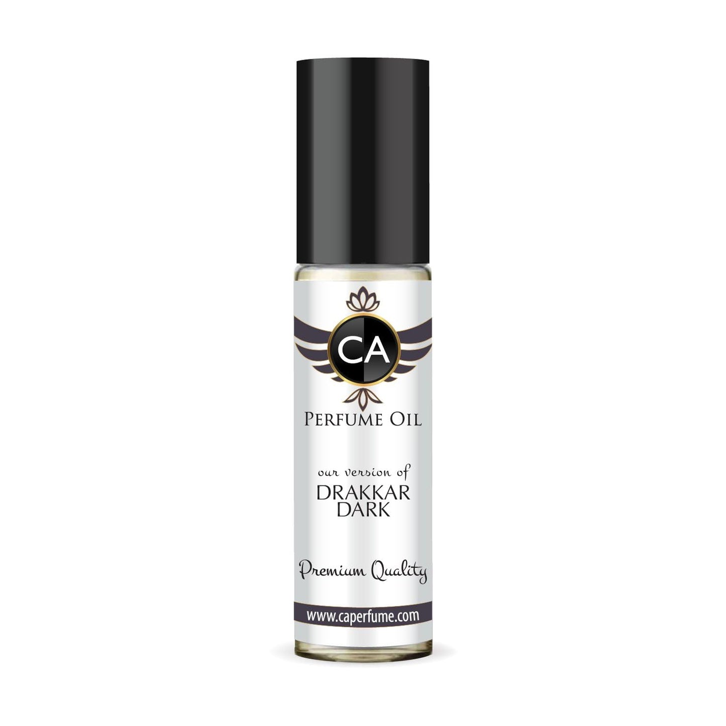 CA Perfume Impression of Drakkar Dark for Men Eau De Parfum Aromatic Fougere Scent Long Lasting Cologne for Men Travel Size TSA Ready for Day and Night Wear 0.33 Fl Oz 10ml