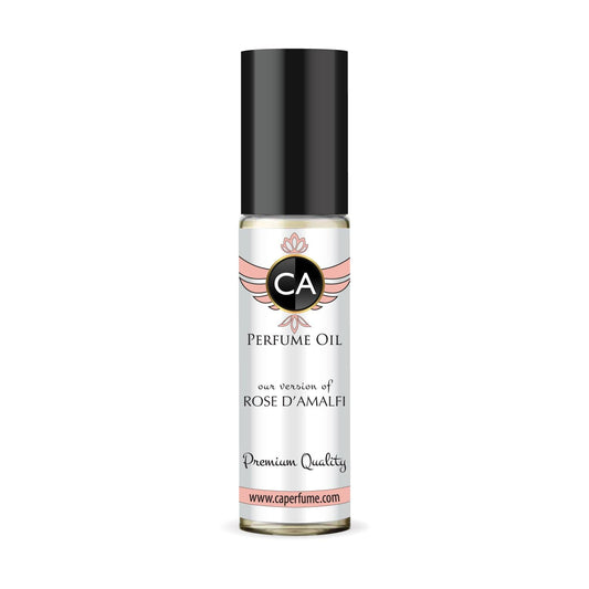 CA Perfume Impression of Rose D'amalfi Unisex Fragrance Oil Floral Fruity Scent Long Lasting Perfumes for Women & Men Travel Size TSA Ready Mini Parfum Body Oil Roll-on 0.33 Fl Oz 10ml