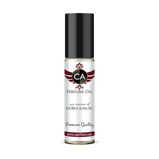 CA Perfume Impression of Noble & Musc Unisex Fragrance Oil Floral Musk Scent Long Lasting Perfumes for Women & Men Travel Size TSA Ready Mini Parfum Body Oil Roll-on 0.33 Fl Oz 10ml