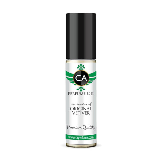 CA Perfume Impression of Original Vetiver for Men Eau De Parfum Woody Spicy Scent Long Lasting Cologne for Men Travel Size TSA Ready for Day and Night Wear 0.33 Fl Oz 10ml