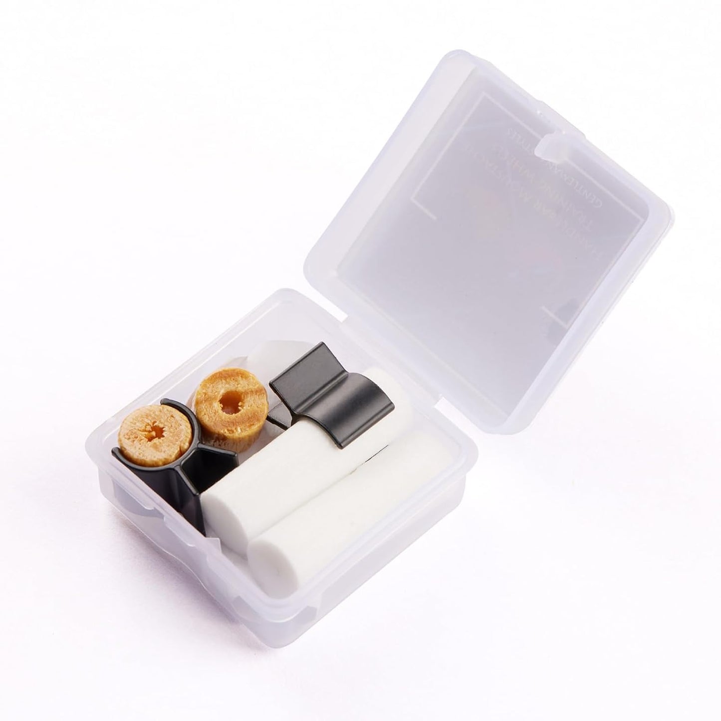 Handlebar Beard Shaping Tool, 2 Pair Portable Mustache Curler for Men, Styling Template Shaping Tool Gifts for Father Boy Husband Boyfriend (S/M)