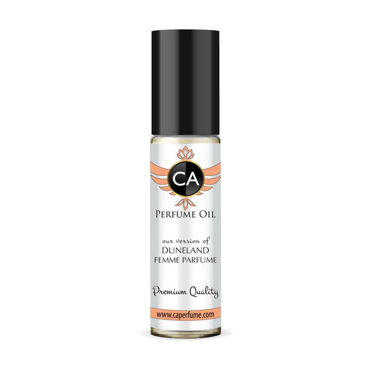 CA Perfume Impression of Duneland Femme Parfume for Women Fragrance Oil Amber Woody Scent Long Lasting Perfumes for Women Travel Size TSA Ready Mini Parfum Body Oil Roll-on 0.33 Fl Oz 10ml