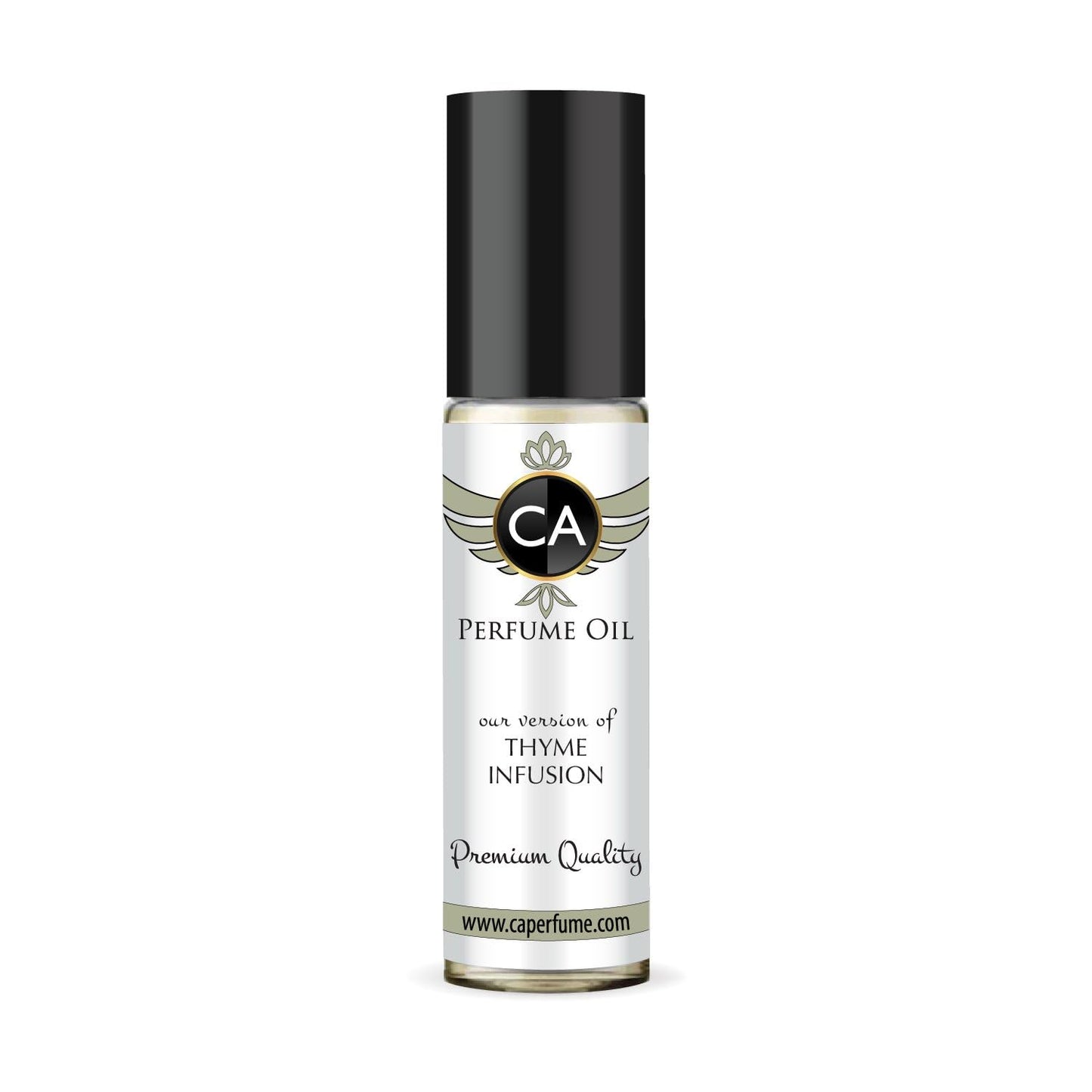 CA Perfume Originals Thyme Infusion Unisex Fragrance Oil Spicy Scent Long Lasting Perfumes for Women & Men Travel Size TSA Ready Mini Parfum Body Oil Roll-on 0.33 Fl Oz 10ml