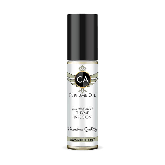 CA Perfume Originals Thyme Infusion Unisex Fragrance Oil Spicy Scent Long Lasting Perfumes for Women & Men Travel Size TSA Ready Mini Parfum Body Oil Roll-on 0.33 Fl Oz 10ml