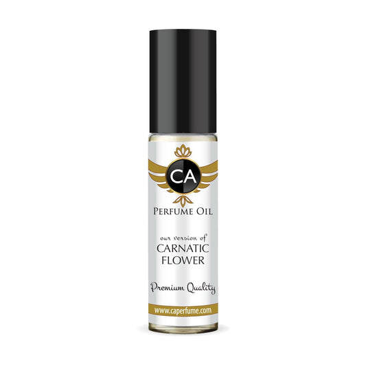 CA Perfume Impression of Carnatic Flower Unisex Fragrance Oil Floral Scent Long Lasting Perfumes for Women & Men Travel Size TSA Ready Mini Parfum Body Oil Roll-on 0.33 Fl Oz 10ml