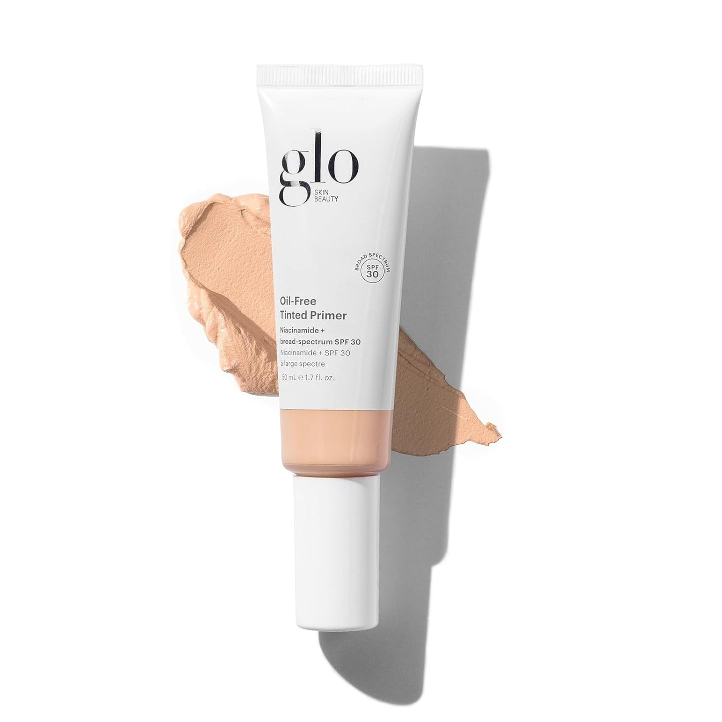 Glo Skin Beauty Oil-Free Tinted Primer SPF 30, (Light) 1.7 oz - Mineral Makeup for Face, 4-in-1 Foundation Primer, Sheer Coverage, Skincare & Sunscreen With Broad Spectrum UVA/UVB Protection