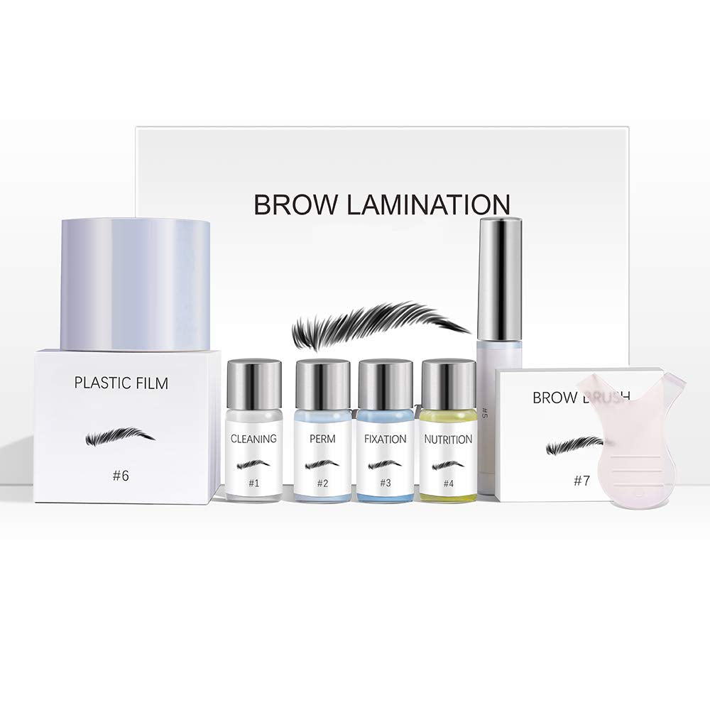 Eyebrow Lamination Kit | KINDD Brow Lamination Kit | Professional DIY Perm Kit for Instant Eyebrow Lift | Wake Up Fuller Feathered Eyebrows | Ideal for Home & Salon Use
