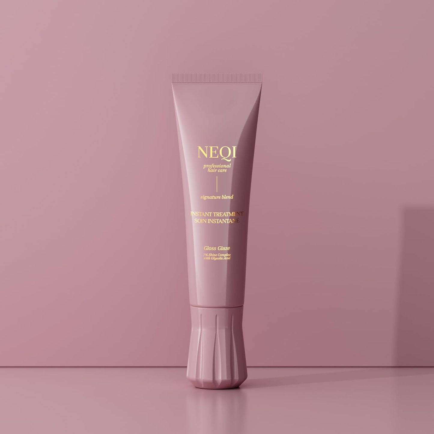 neqi - Treatment Treasure Gloss Glaze - 3-Minute Intensive Hair Treatment for Dry & Dull Hair - With Shine Complex & Glycolic Acid – Hair Care for Shiny, Silky-Smooth Hair - 100 ml