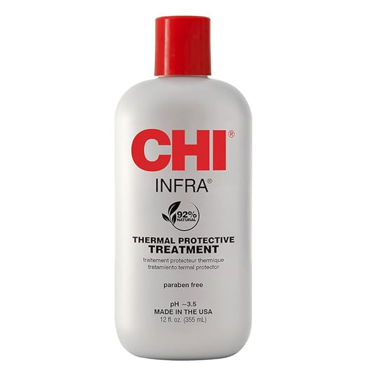 CHI Infra Thermal Protective Treatment, Hair Serum For Protecting Color & Adding Superior Shine & Softness, Hydrating Formula, Sulfate-free, 12 Oz