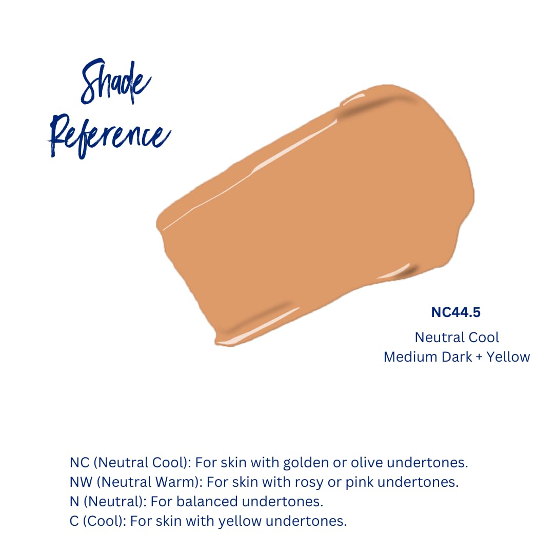 Best Bronze Bombshell Body Makeup - Tattoo Cover Up Makeup & Body Foundation Waterproof - Tattoo Concealer Waterproof for Scars, Varicose Veins Cover Up & Leg Foundation (NC44.5 Fairest Glow)