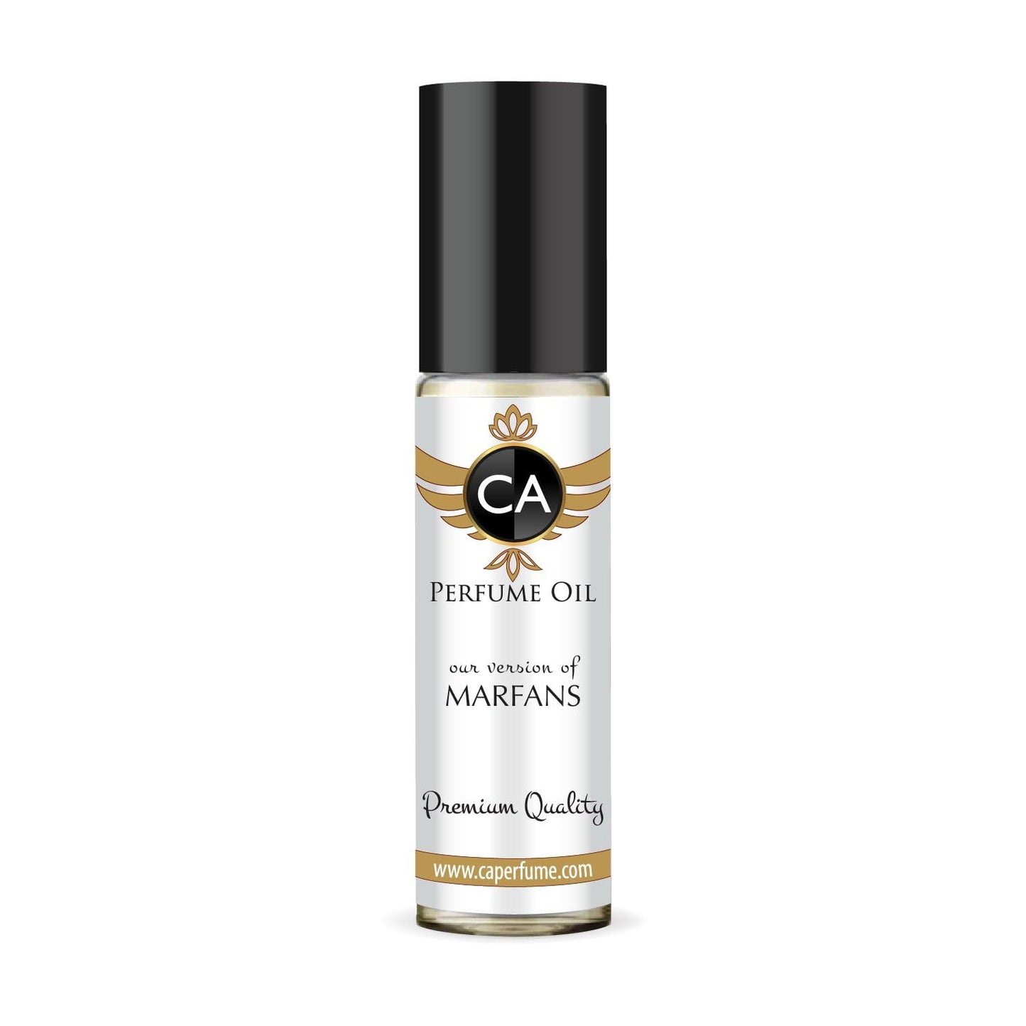 CA Perfume Impression of Marfans Unisex Fragrance Oil Floral Woody Musk Scent Long Lasting Perfumes for Women & Men Travel Size TSA Ready Mini Parfum Body Oil Roll-on 0.33 Fl Oz 10ml