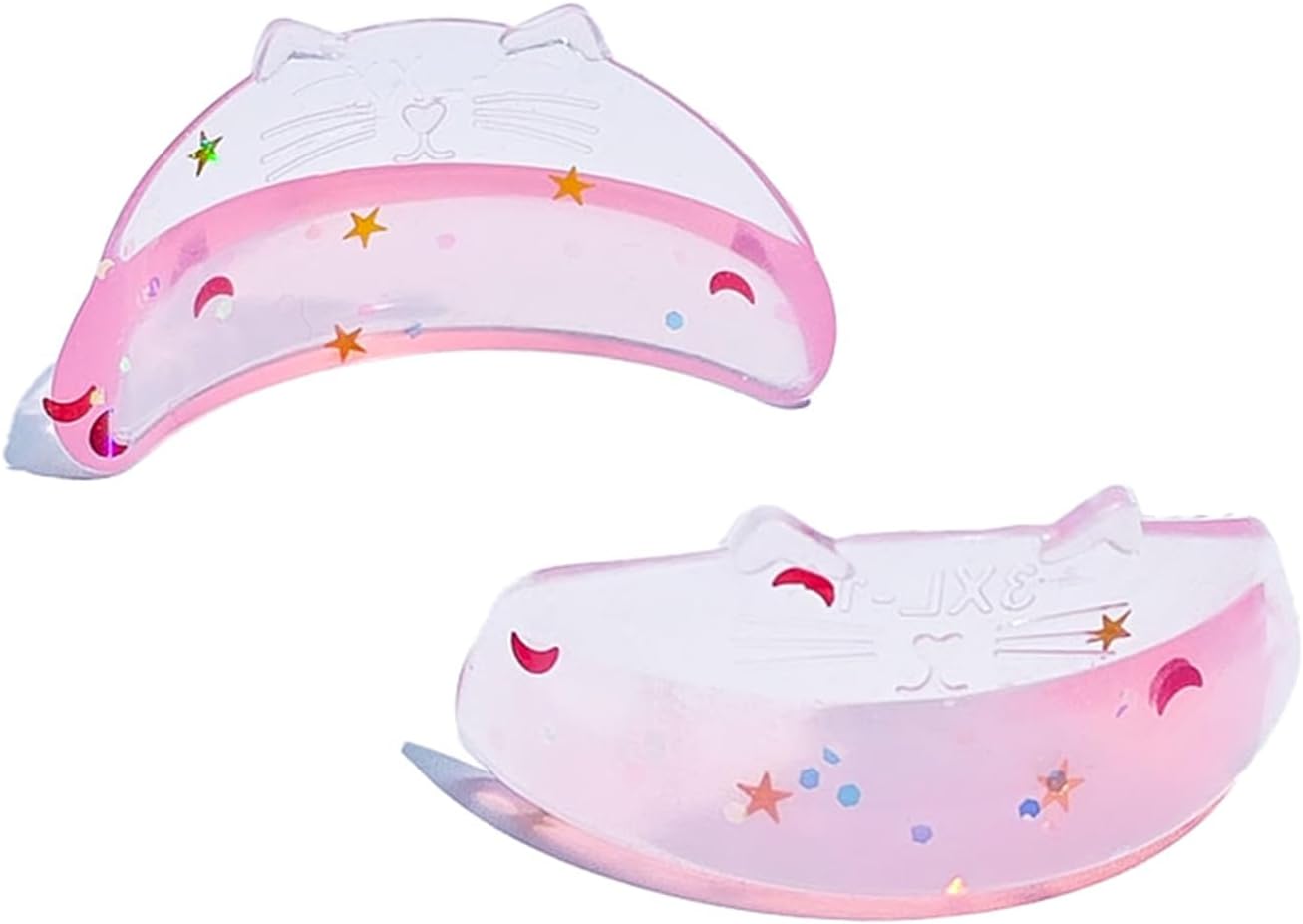 Libeauty Premium Lash Lift Rods, Eyelash Lift Shields 7 Sizes, Reusable Silicone Pads for Eyelash Curling & Lifting, C-Curl Pink Cat Shape