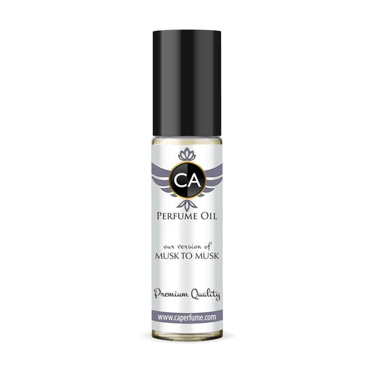 CA Perfume Impression of Musk To Musk Unisex Fragrance Oil Amber Woody Scent Long Lasting Perfumes for Women & Men Travel Size TSA Ready Mini Parfum Body Oil Roll-on 0.33 Fl Oz 10ml