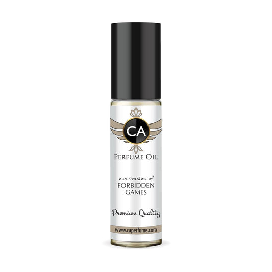 CA Perfume Impression of Forbidden Games for Women Fragrance Oil Floral Fruity Scent Long Lasting Perfumes for Women Travel Size TSA Ready Mini Parfum Body Oil Roll-on 0.33 Fl Oz 10ml
