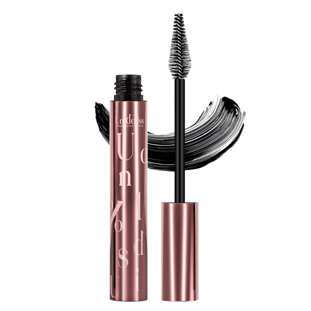 Unidollss Tubing Mascara Black Length & Volume with Lash-Nourishing Serum, No Clumps, Smudge-Proof Lash Extension Effect, Washable, Cruelty-Free & Gluten-Free, Safe for Sensitive Eyes