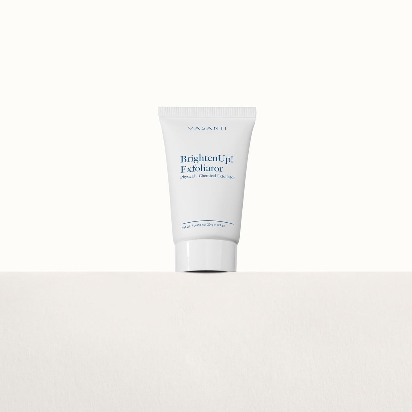 VASANTI BrightenUp! Exfoliator - Enzymatic Face Rejuvenator (20g) - Gentle Scrub Brightens Exfoliates Cleanses Skin Paraben Free Vegan Friendly Skincare