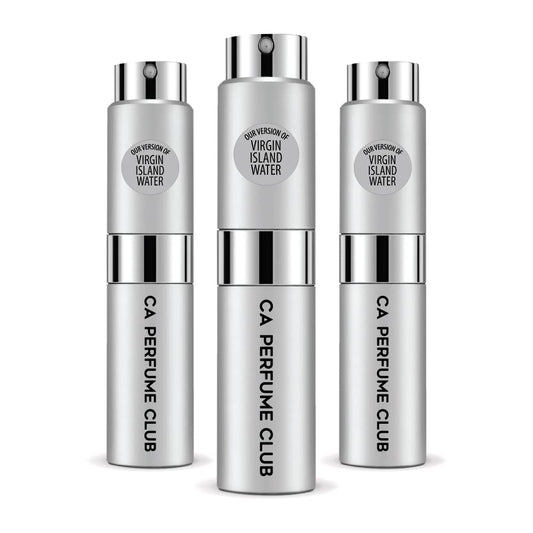 CA Perfume Impression of Virgin Island Water for Women and Men Citrus Scent Long Lasting Unisex Fragrance Eau De Parfum Travel Size Refillable Atomizer Spray 0.27 Fl Oz 8ml