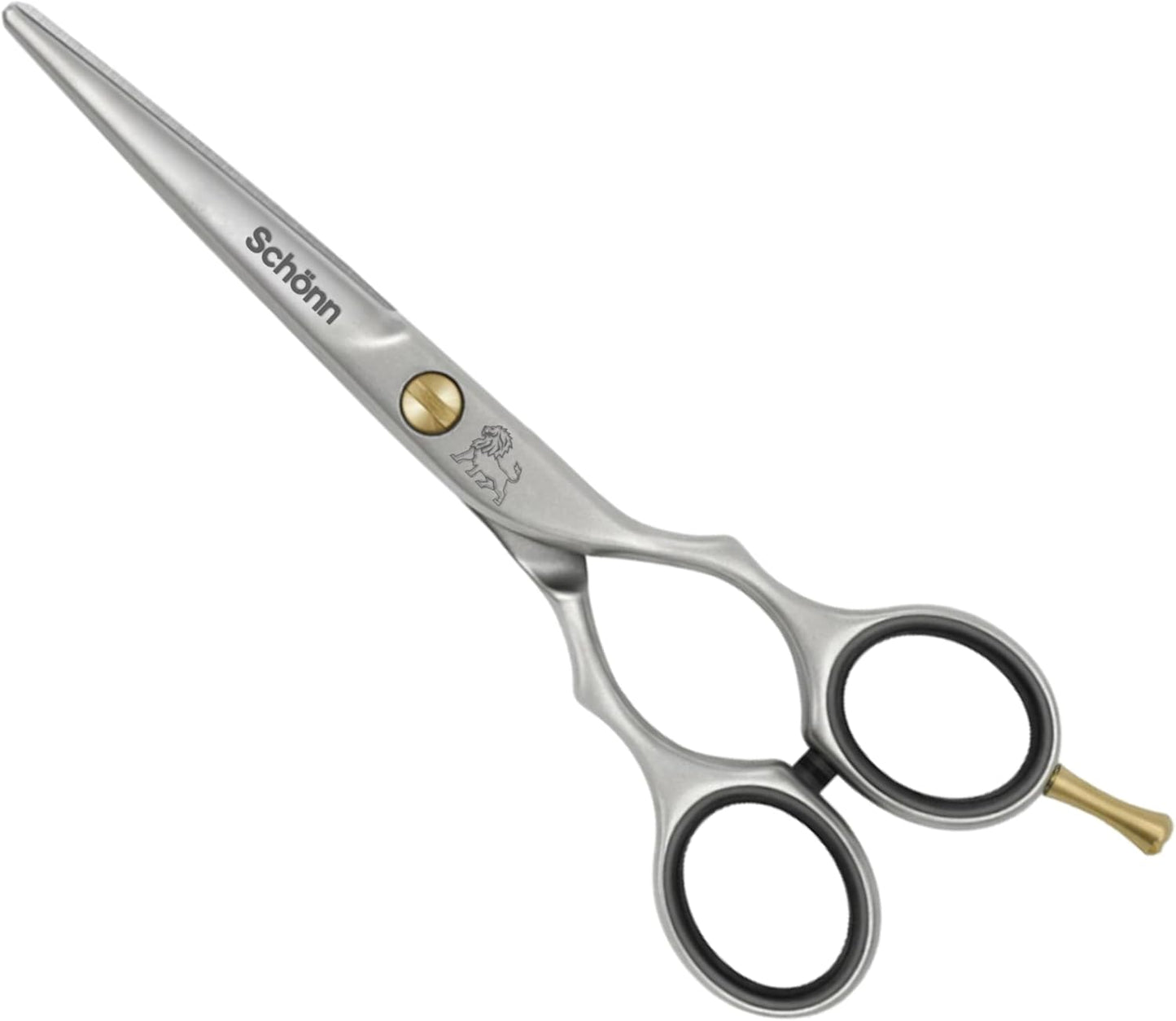 Generic Hair Cutting Scissors, Schönn Hair Scissor, Professional 6.5 inch Right-Handed Barber Shears - German Stainless Steel, Hand Sharpened (Silver/Gold), SCH-CLS-01