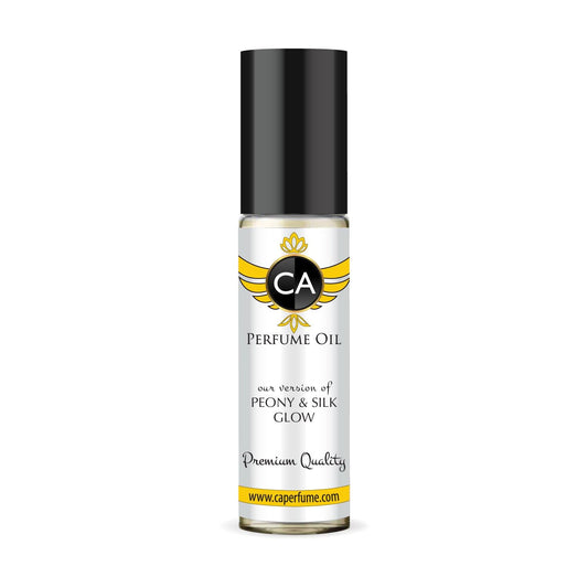 CA Perfume Originals Peony & Silk Glow Unisex Fragrance Oil Floral Scent Long Lasting Perfumes for Women & Men Travel Size TSA Ready Mini Parfum Body Oil Roll-on 0.33 Fl Oz 10ml