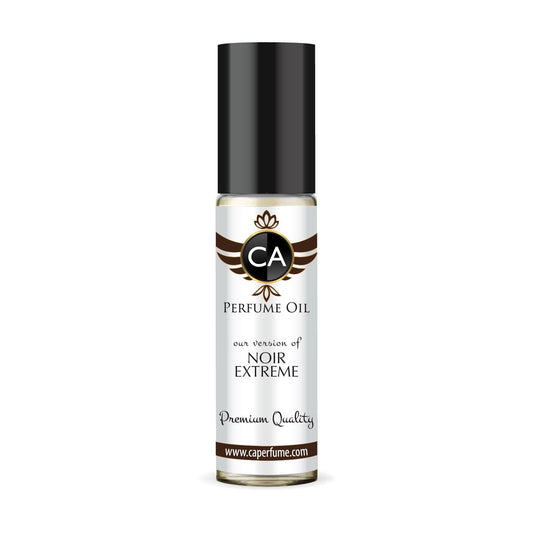 CA Perfume Impression of Noir Extreme for Men Eau De Parfum Amber Woody Scent Long Lasting Cologne for Men Travel Size TSA Ready for Day and Night Wear 0.33 Fl Oz 10ml