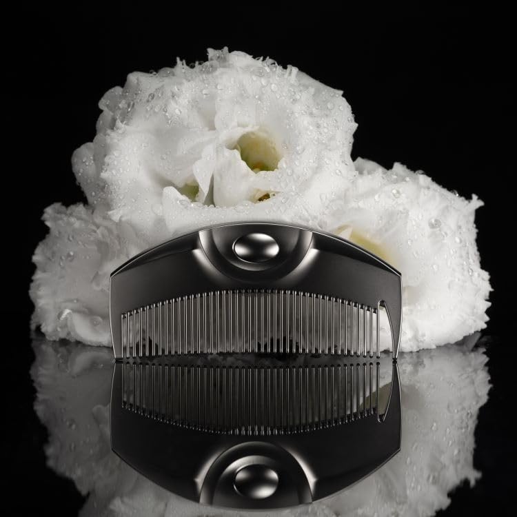 LOVE CHROME INBATH TSUKI PREMIUMBLACK/Japanese artisan hair comb