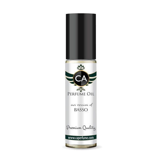 CA Perfume Impression of Basso Unisex Fragrance Oil a fragrance Scent Long Lasting Perfumes for Women & Men Travel Size TSA Ready Mini Parfum Body Oil Roll-on 0.33 Fl Oz 10ml