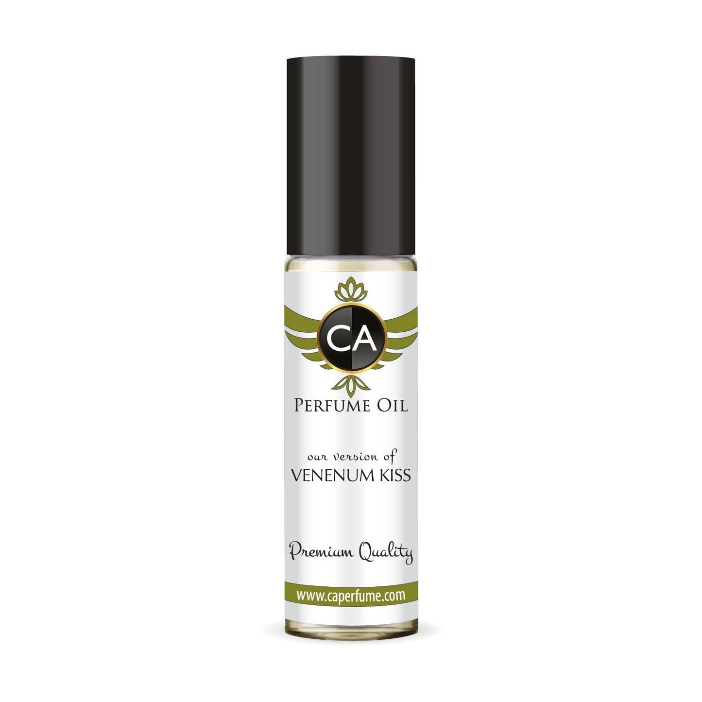 CA Perfume Impression of Venenum Kiss Unisex Fragrance Oil Amber Spicy Scent Long Lasting Perfumes for Women & Men Travel Size TSA Ready Mini Parfum Body Oil Roll-on 0.33 Fl Oz 10ml