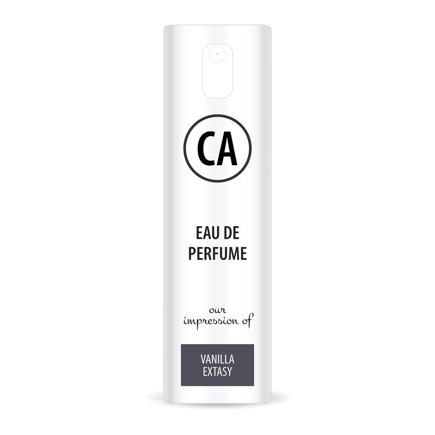 CA Perfume Impression of Vanilla Extasy for Women Eau De Parfum Amber Vanilla Scent Long Lasting Perfumes for Women Travel Size TSA Ready for Day and Night Wear 0.33 Fl Oz 10ml