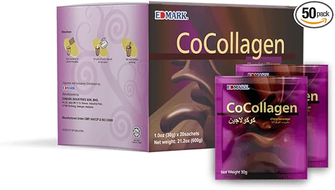 EDMARK COCOLLAGEN Natural Ingredients High Grade Quality Collagen Supplement, Light Brown