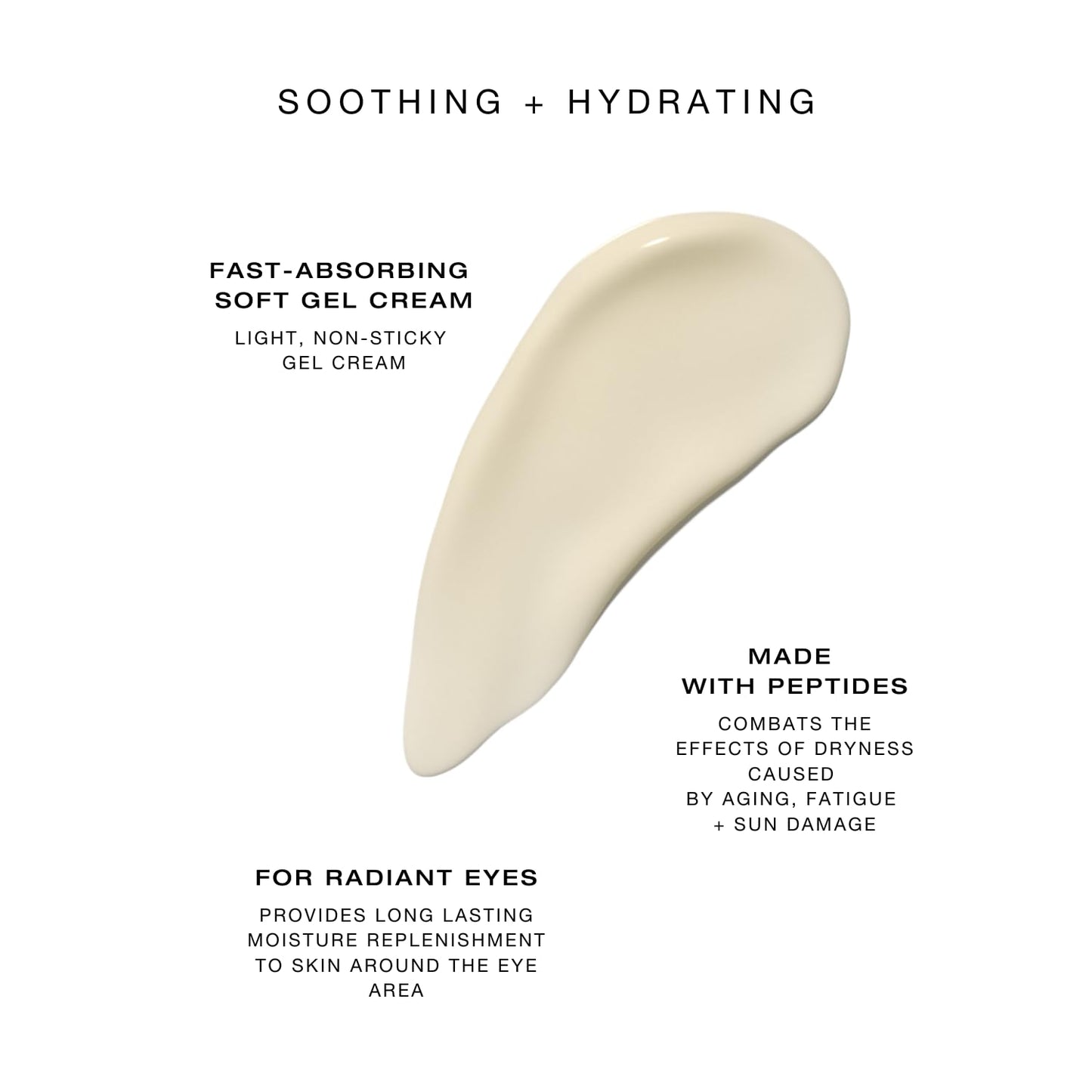 biba de sousa The Eye Gel Cream- Anti-Aging Formula for Wrinkles and Puffiness - Hydrating, Firming & Rejuvenating Eye Treatment (0.5 oz)