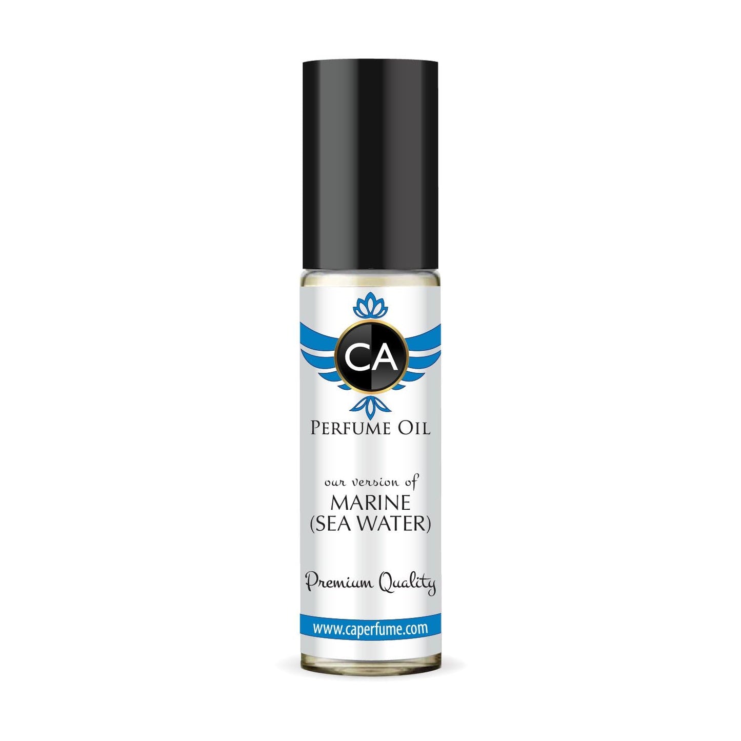 CA Perfume Originals Marine Sea Water Unisex Fragrance Oil Aromatic Scent Long Lasting Perfumes for Women & Men Travel Size TSA Ready Mini Parfum Body Oil Roll-on 0.33 Fl Oz 10ml