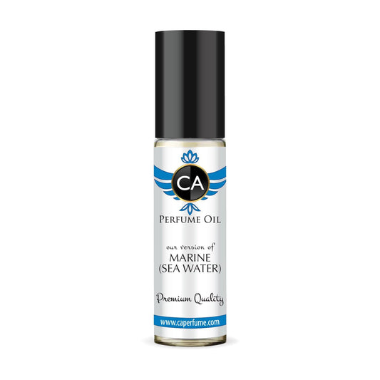 CA Perfume Originals Marine Sea Water Unisex Fragrance Oil Aromatic Scent Long Lasting Perfumes for Women & Men Travel Size TSA Ready Mini Parfum Body Oil Roll-on 0.33 Fl Oz 10ml