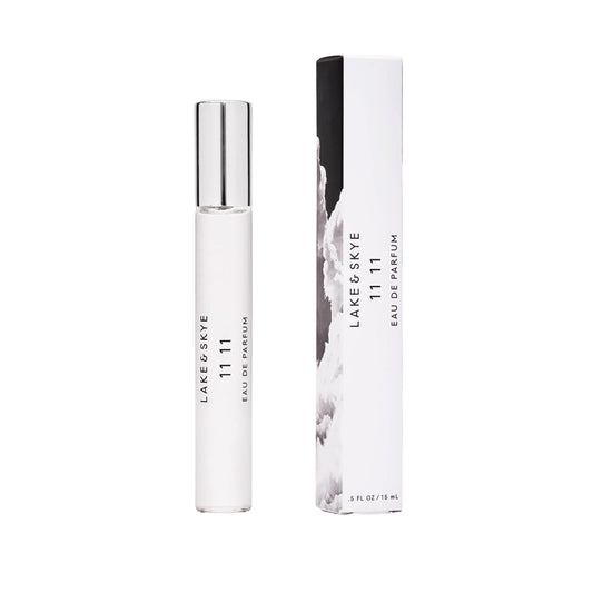 Lake & Skye 11 11 Eau de Parfum Travel Spray, Long Lasting Fragrance, 0.5 fl oz (15 ml) - Sheer & Uplifting Scent, Skin Musk