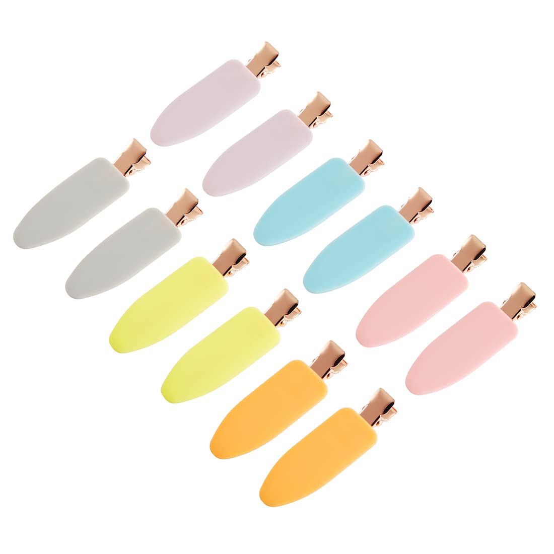 minihope Flat Hair Clips Makeup Hair Clips Hair Clips for Bangs 24 Cont (light colors & Black)…