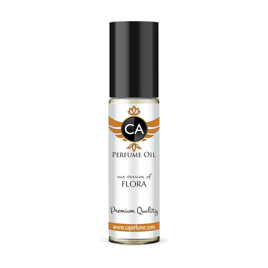 CA Perfume Impression of Flora for Women Eau De Parfum Floral Fruity Scent Long Lasting Perfumes for Women Travel Size TSA Ready for Day and Night Wear 0.33 Fl Oz 10ml