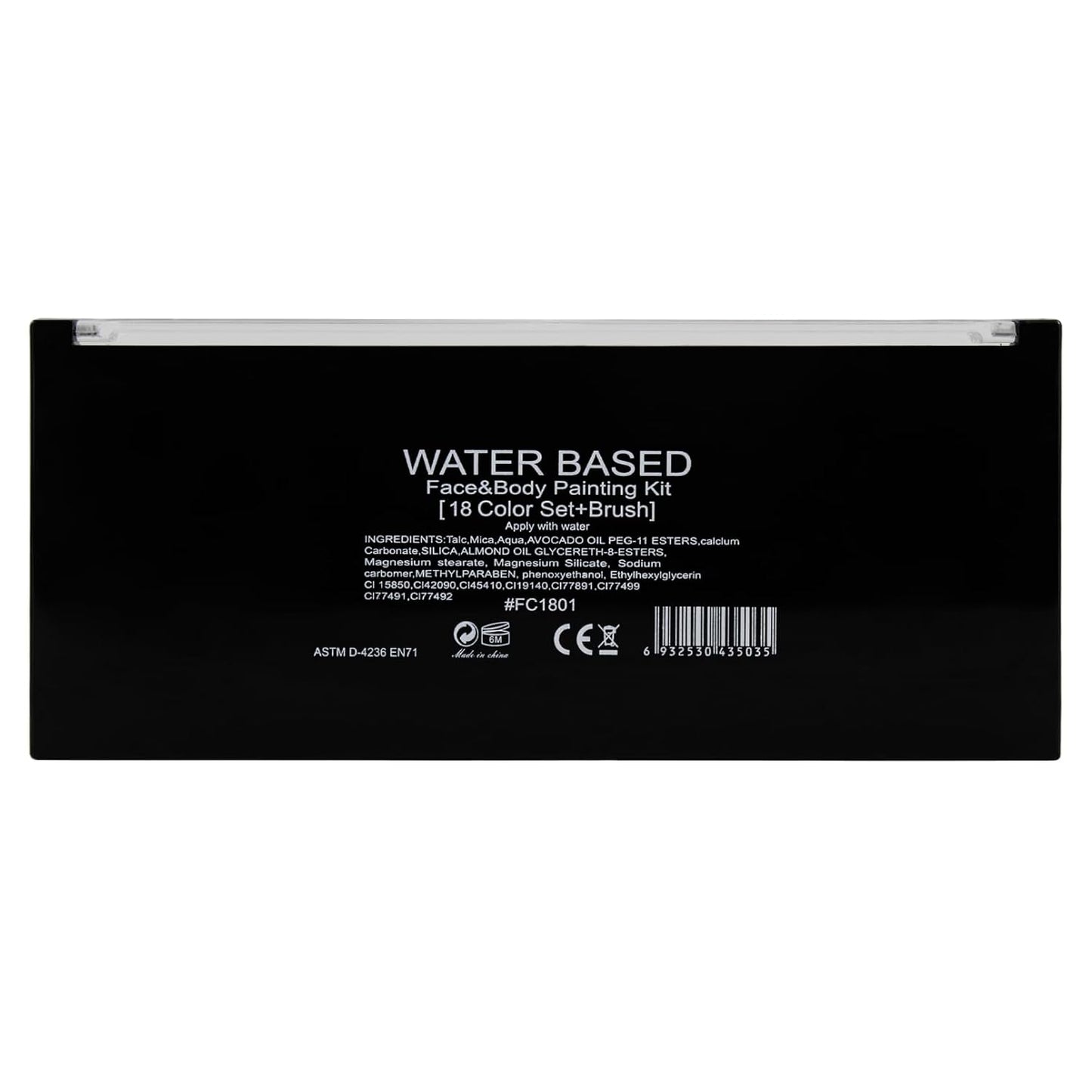 Face Paint Kit, Painting Palette with Brushes Body Paint Face Makeup Safe and Easy to Clean for Halloween Carnivals Cosplay Party Stage Performances (18 Colors + 10 Brushes)