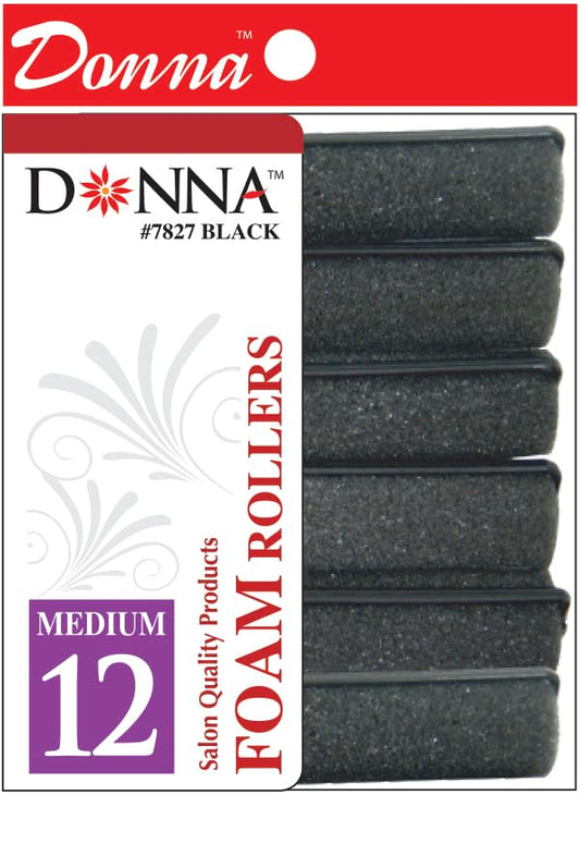 DONNA Foam Rollers for Hairdressing and Heatless Styling (7/8"(D) MEDIUM)