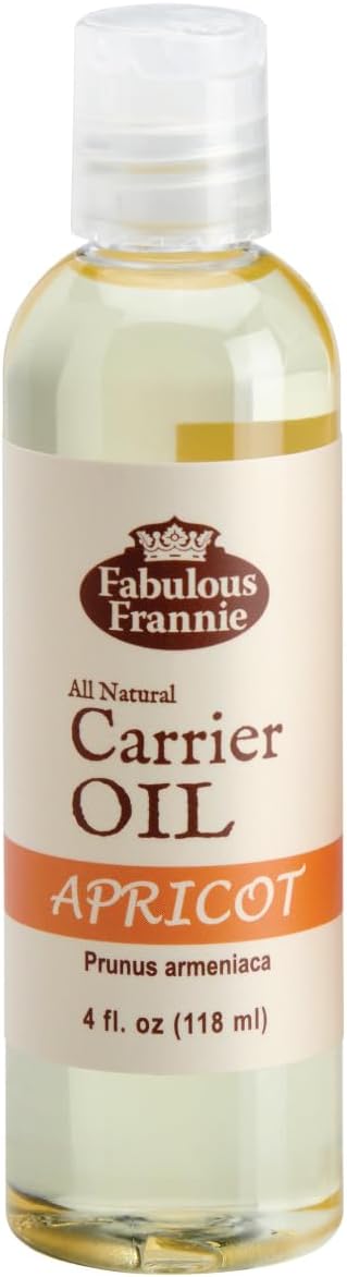 Fabulous Frannie Apricot Carrier Oil Base Oil for Essential Oil or Massage 4oz (Pack of 1)