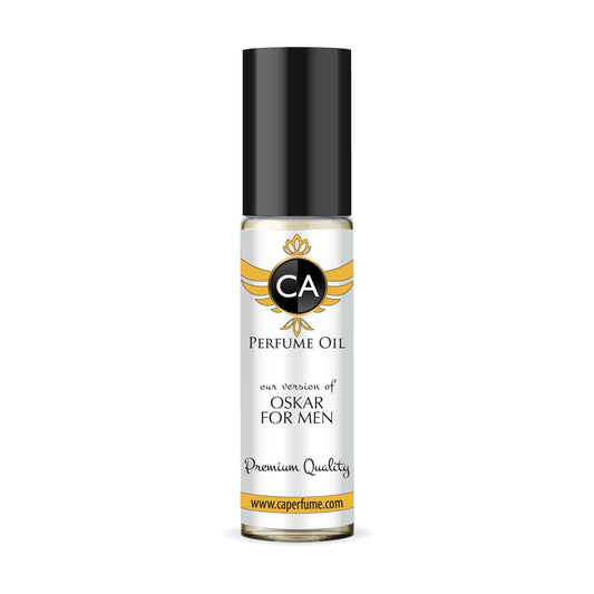 CA Perfume Impression of Oskar For Men Fragrance Oil Woody Spicy Scent Long Lasting Cologne for Men Travel Size TSA Ready Mini Parfum Body Oil Roll-on 0.33 Fl Oz 10ml
