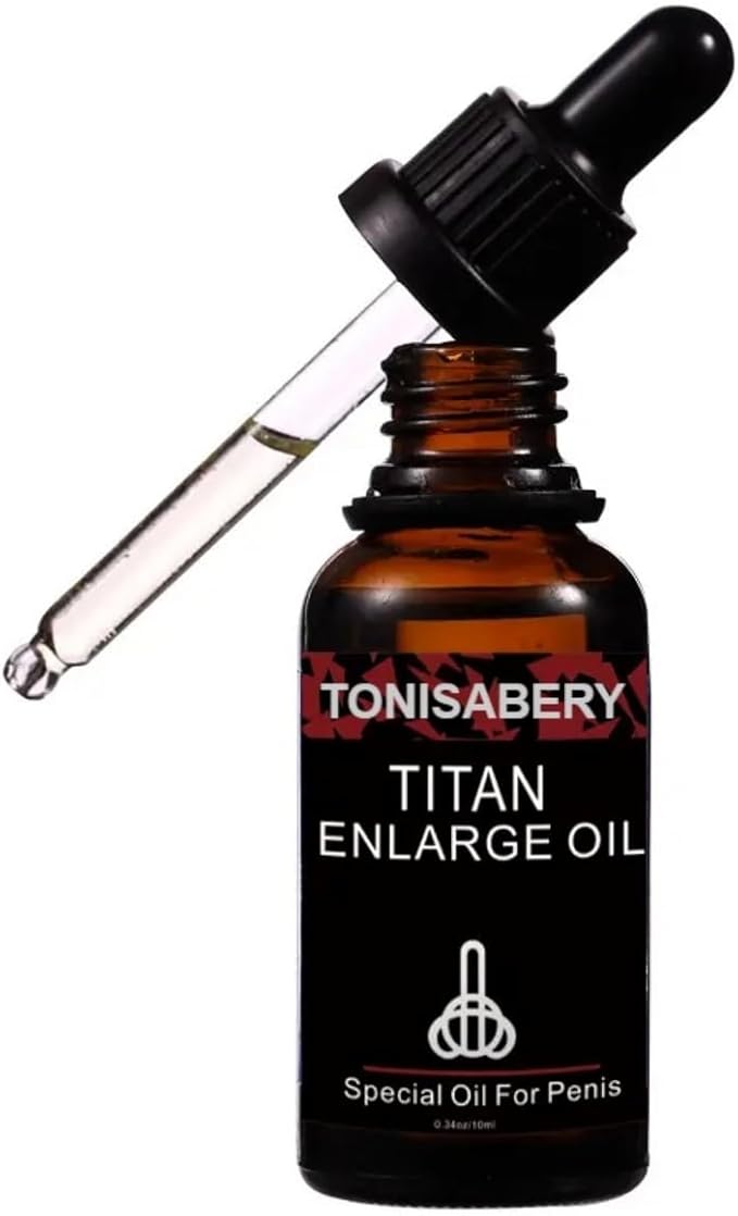 Tonisabery Enlarge Oil Red - Men's Herbal Massage Oil - Ginseng & Ginkgo Biloba Blend - 10ml