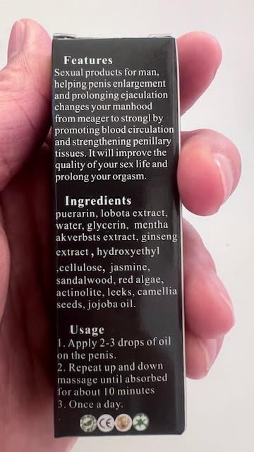 Massage Oil Enlargement Oil Increase Enlarge Gel Thicker Longer Stronger Large Size Enlarger Cream BLSEX for Men (F396-XXXL Large Size Oil)