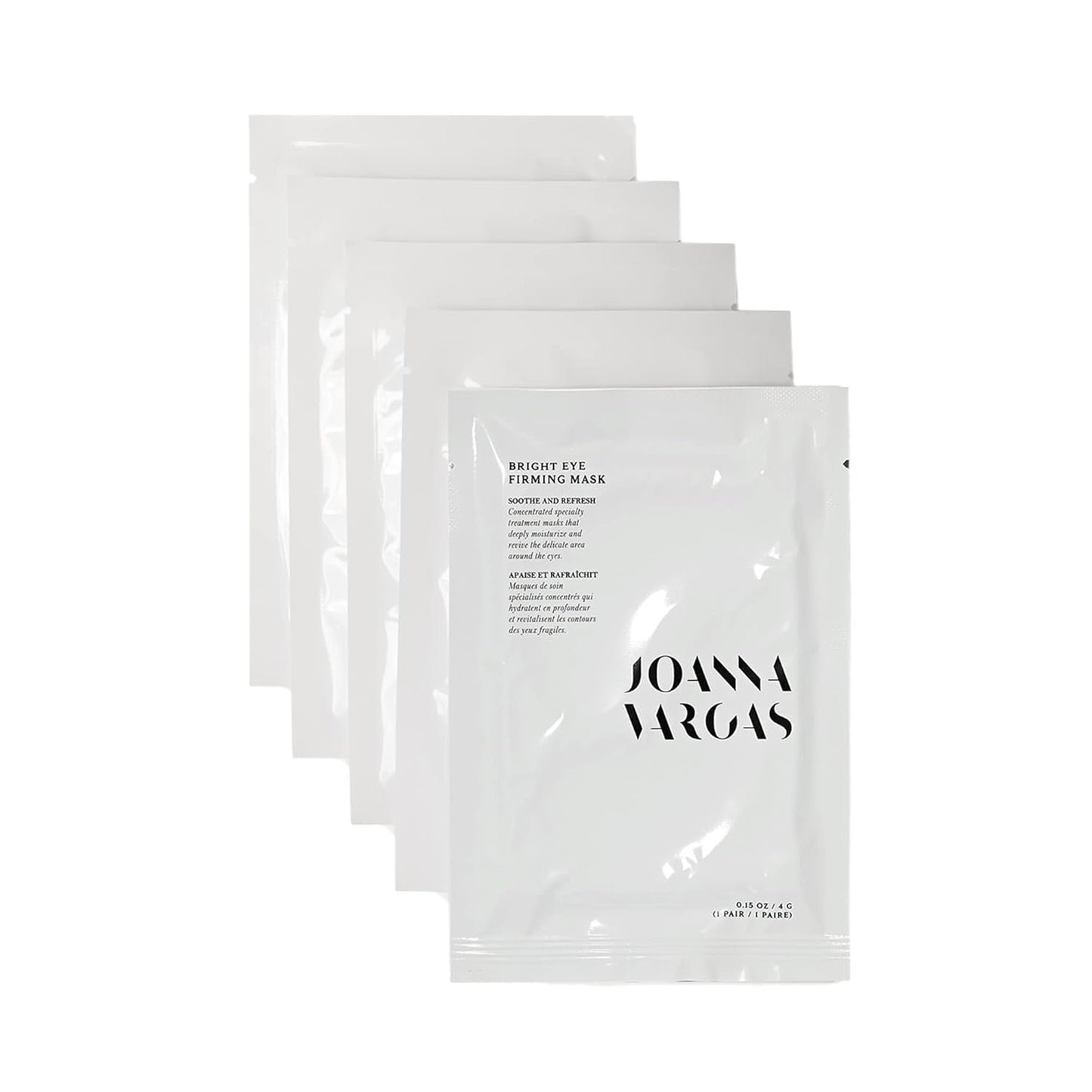Joanna Vargas Eye Gel Mask – Hydrating Under Eye Patches with Hyaluronic Acid & Chamomile – Depuffing Eye Mask for Dark Circles, Puffiness & Fine Lines – Gel Eye Pads for Women – 5 Pairs