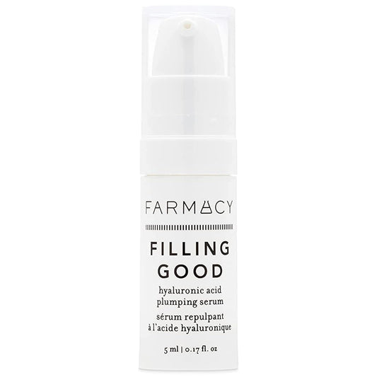 Farmacy Filling Good Hyaluronic Acid Serum for Face - Anti Aging Skin Care + Hydrating Face Serum - Plumps, Smoothes & Helps to Visibly Improve Skin Firmness for a Youthful Complexion (5ml)