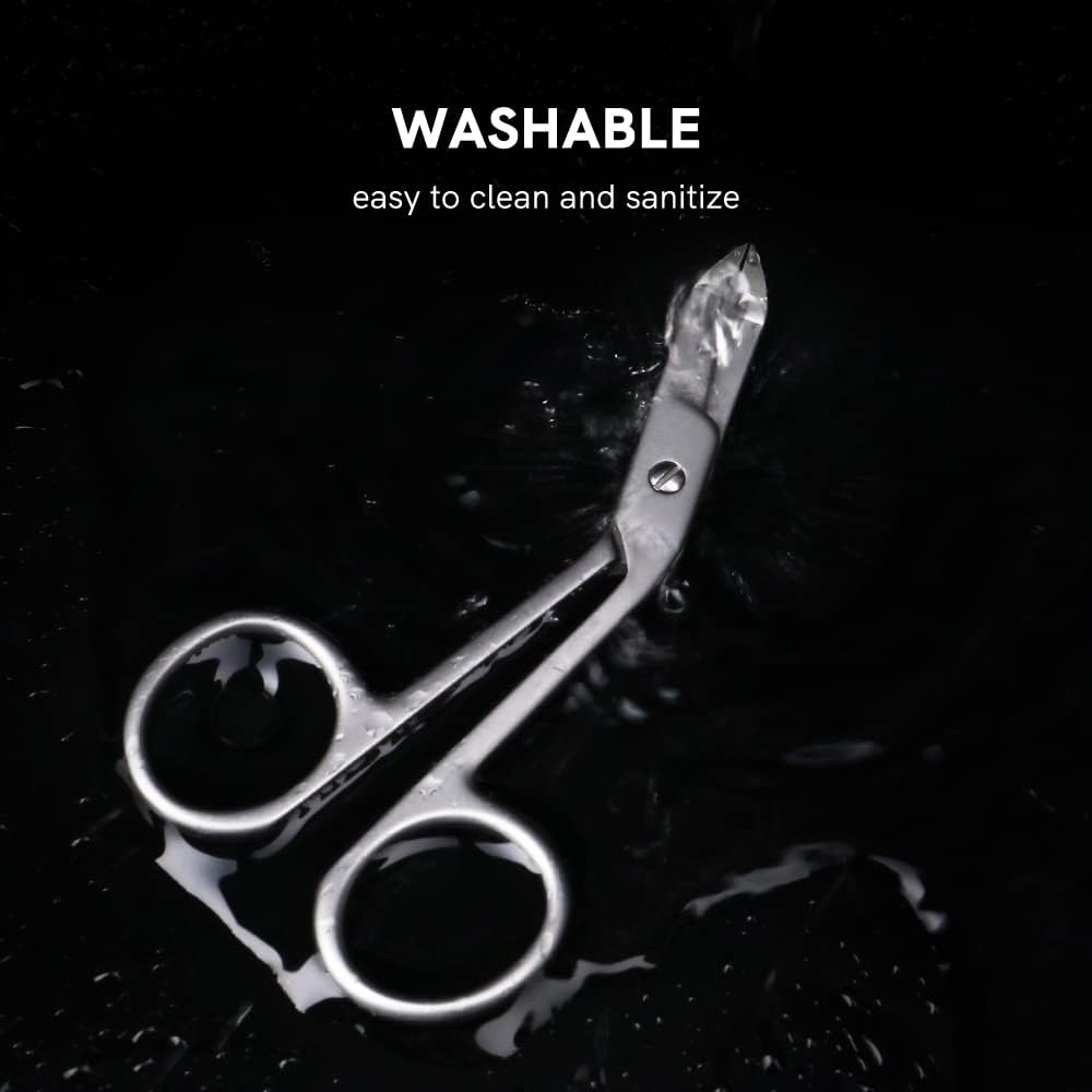 3pcs Stainless Steel Eyebrow Tweezers Handle Shaped Angled Tweezers Flat Tip Hair Plucker for Eyebrow Trimming and Shaping, Face Hair Tools for Women & Men