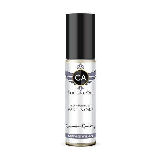 CA Perfume Impression of Vanilla Cake Unisex Fragrance Oil Amber Vanilla Scent Long Lasting Perfumes for Women & Men Travel Size TSA Ready Mini Parfum Body Oil Roll-on 0.33 Fl Oz 10ml