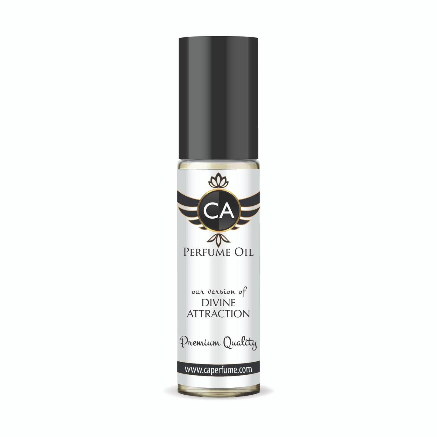 CA Perfume Impression of Divine Attraction Unisex Fragrance Oil Leather Scent Long Lasting Perfumes for Women & Men Travel Size TSA Ready Mini Parfum Body Oil Roll-on 0.33 Fl Oz 10ml