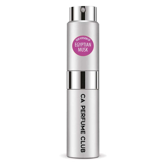 CA Perfume Originals Egyptian Musk for Women and Men Amber Scent Long Lasting Unisex Fragrance Eau De Parfum Travel Size Refillable Atomizer Spray 0.27 Fl Oz 8ml