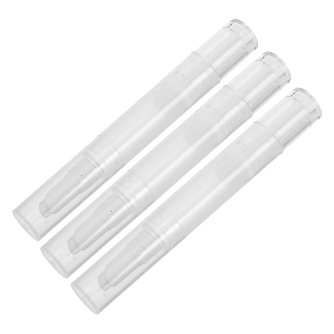 Didiseaon 3pcs Refillable Nail Oil Pen Set 5ML Empty Cuticle Oil Applicator with Tip for Travel and On The Go Nail Care