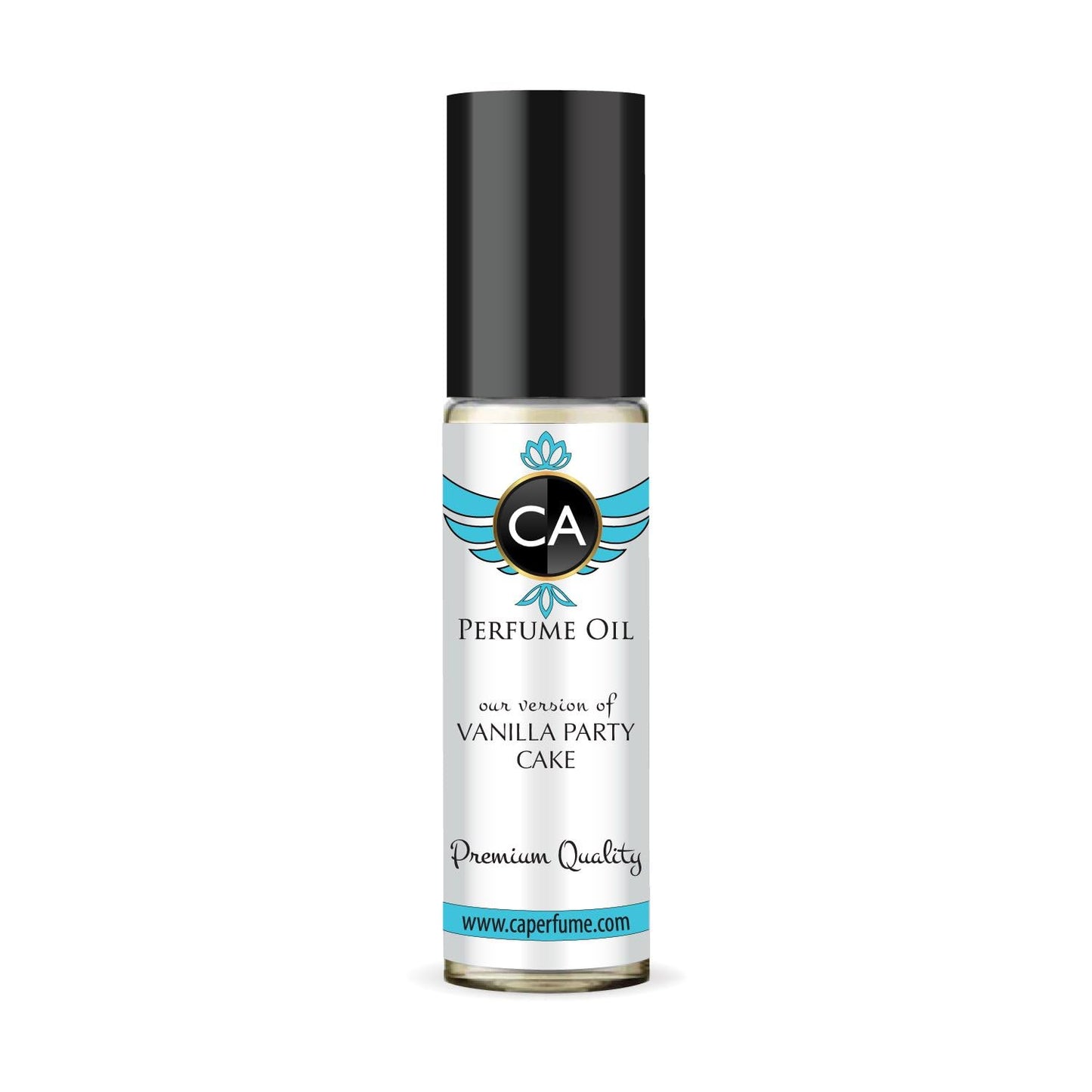 CA Perfume Originals Vanilla Party Cake Unisex Fragrance Oil Gourmand Scent Long Lasting Perfumes for Women & Men Travel Size TSA Ready Mini Parfum Body Oil Roll-on 0.33 Fl Oz 10ml
